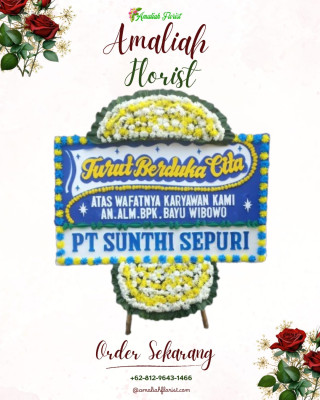 Papan Bunga Duka di Gunungmas